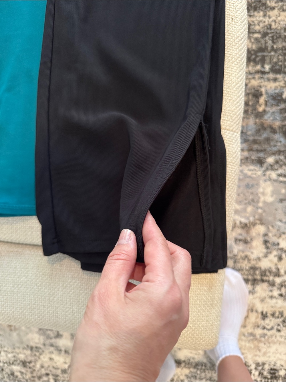 Skechers Women's Leggings Duo — Teal & Black - Picture 3 of 4